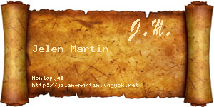 Jelen Martin névjegykártya